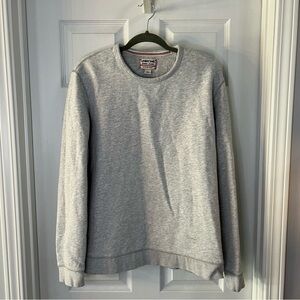 Lands’ End gray crew neck sweatshirt